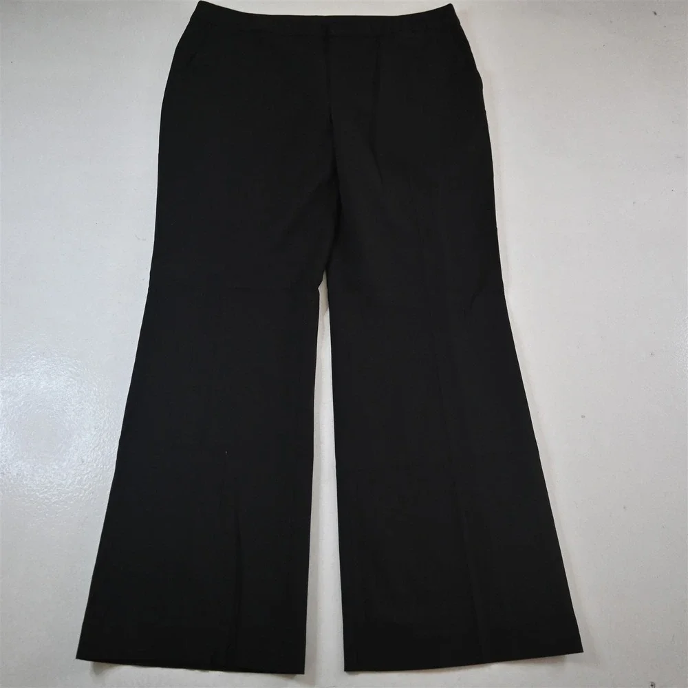 Banana‎ Republic 16 Black Stretch Wool Martin Flare Dress Womens Pants